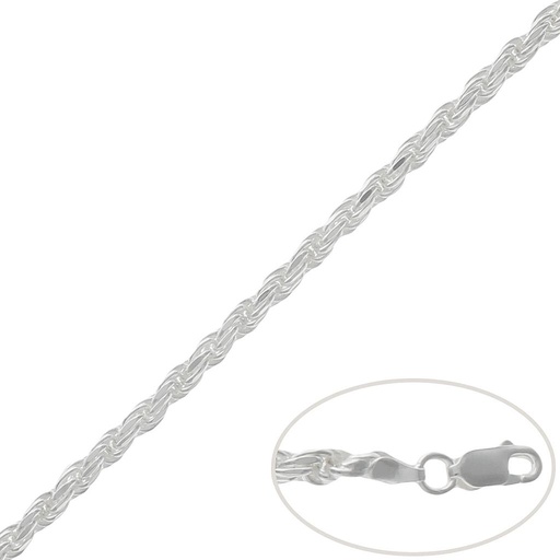 CORDON PLATA 925MM MACIZO - 4MM
