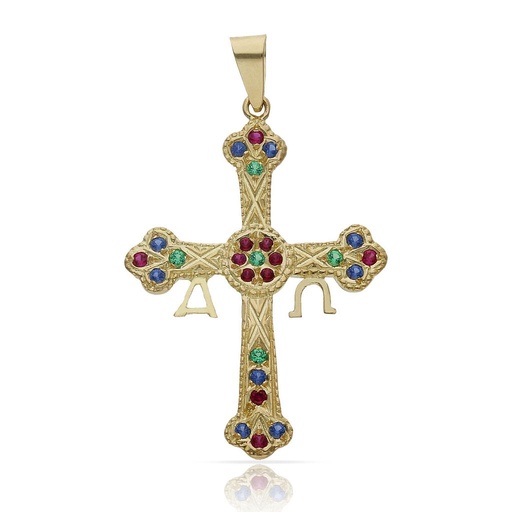 CRUZ ORO 18KL ASTURIANA - 26x36MM