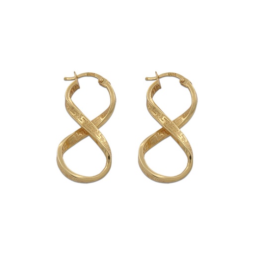 AROS ORO 18KL GRECA - 14X23MM