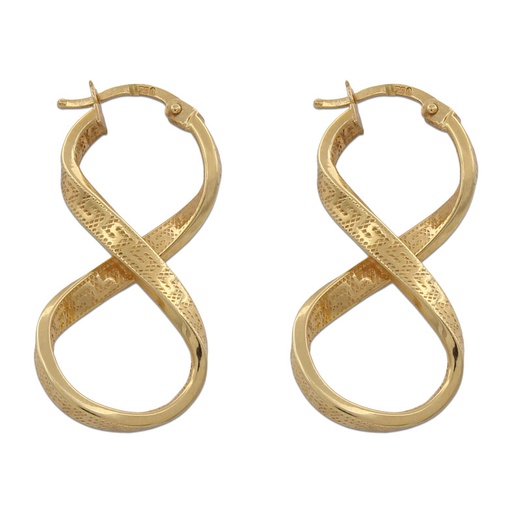 AROS ORO 18KL GRECA - 20X40MM
