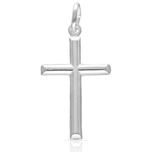 CRUZ PLATA 925MM PALO LISO GRANDE - 18x30MM*** AGOTADO TEMPORALMENTE**