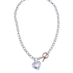 [AG352] COLLAR CORAZON PLATA 925MM