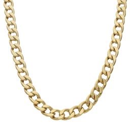 [CO626] COLLAR HUECO BARBADO ORO 18KL 9MM