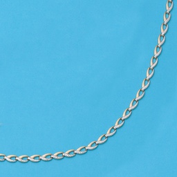 [CO101] COLLAR TROQUELADO BICOLOR ORO 18KL
