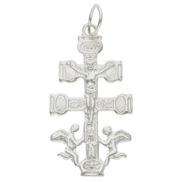 [AG672] CRUZ CARAVACA PLATA 925MM - 15X28MM