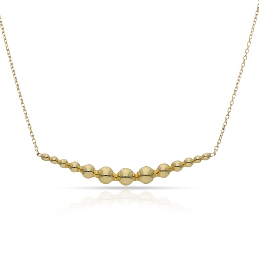 GARGANTILLA ORO 18KL MEDIAS BOLAS