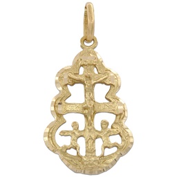 [M323] CRUZ DE CARAVACA ORO 18KL DE 18X30MM