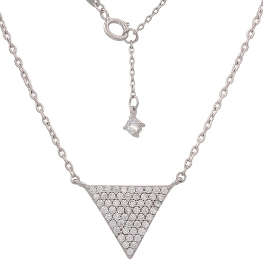 GARGANTILLA ORO BLANCO 18KL TRIANGULO