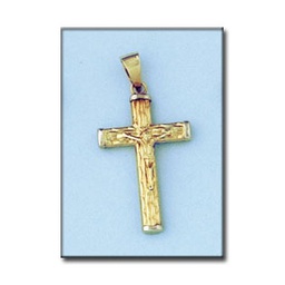 [C426F] CRUZ EN ORO DE 18KL CON CRISTO -18X31MM