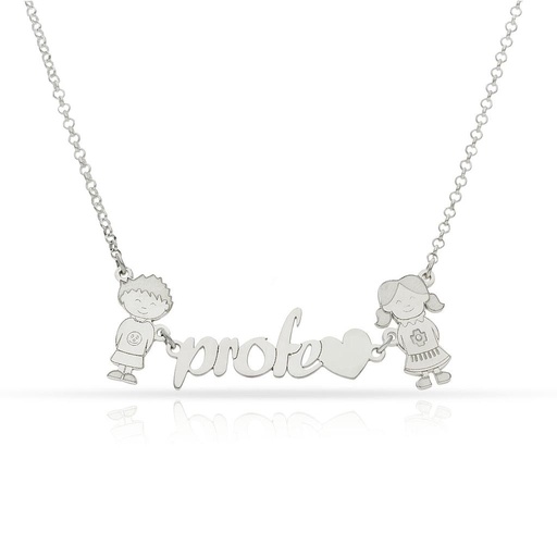 GARGANTILLA PLATA 925MM PROFE + 2 NIÑOS