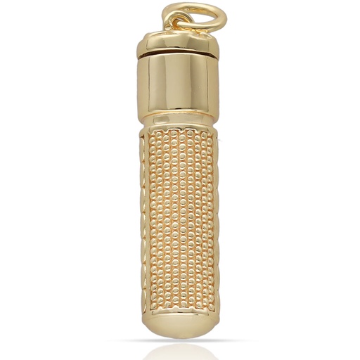 GUARDACENIZAS PLATA CHAPADA EN ORO CILINDRO - 8x30MM