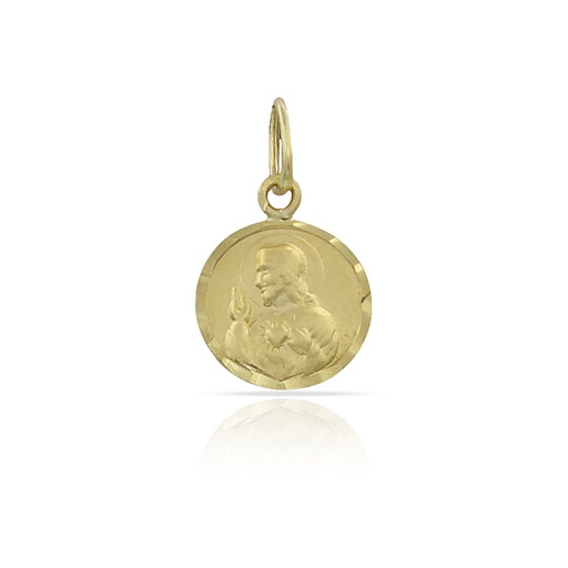 MEDALLA ORO 18KL LENTEJA ESCAPULARIO - 8MM