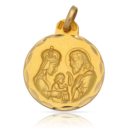 MEDALLA ORO 18KL SAGRADA FAMILIA-17MM