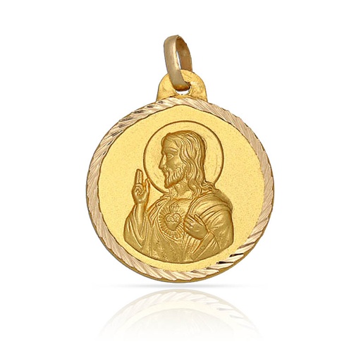 MEDALLA ORO 18KL SAGRADO CORAZON - 20MM