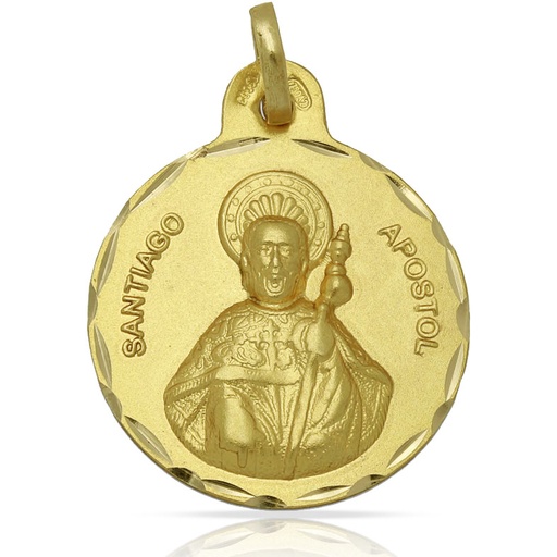 MEDALLA ORO 18KL SANTIAGO APOSTOL - 21MM