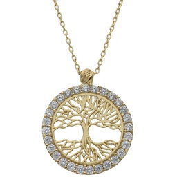 [G924] GARGANTILLA ARBOL DE LA VIDA ORO 18KL - 16MM