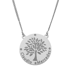 [AG2016] GARGANTILLA ARBOL VIDA PLATA 925MM - 18MM