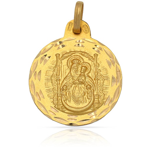MEDALLA ORO 18KL V. DEL PINO - 19MM