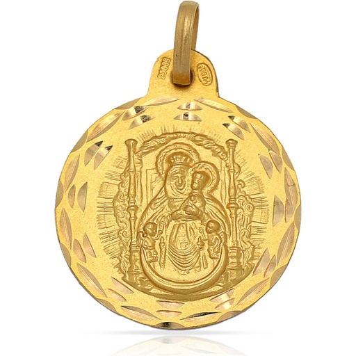 MEDALLA ORO 18KL V. DEL PINO - 21MM