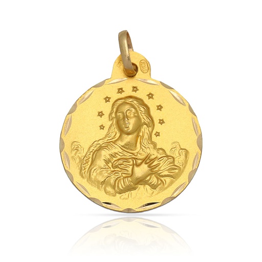 MEDALLA ORO 18KL V.DE LA PURISIMA - 17MM
