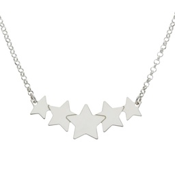 [AG2079] GARGANTILLA ESTRELLAS PLATA 925MM 