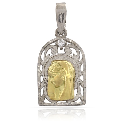 MEDALLA ORO 18KL VIRGEN NIÑA - 13X21MM