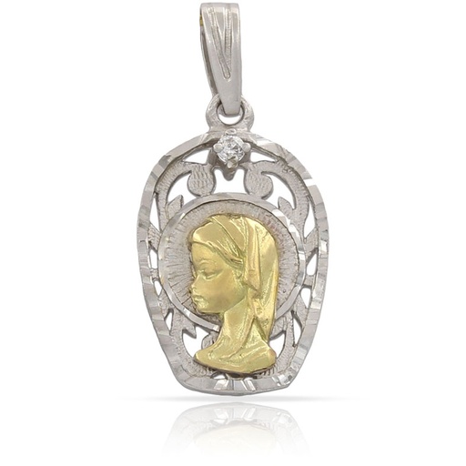 MEDALLA ORO 18KL VIRGEN NIÑA - 13X21MM