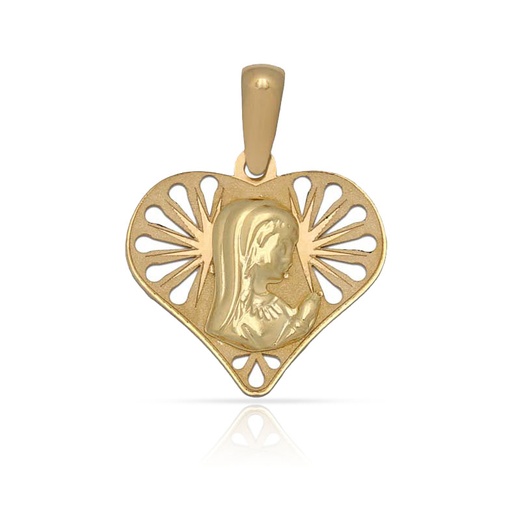 MEDALLA ORO 18KL VIRGEN NIÑA - 17X17MM