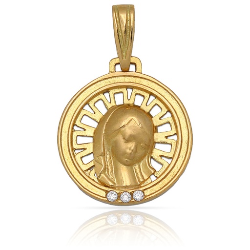 MEDALLA ORO 18KL VIRGEN NIÑA DE 16MM