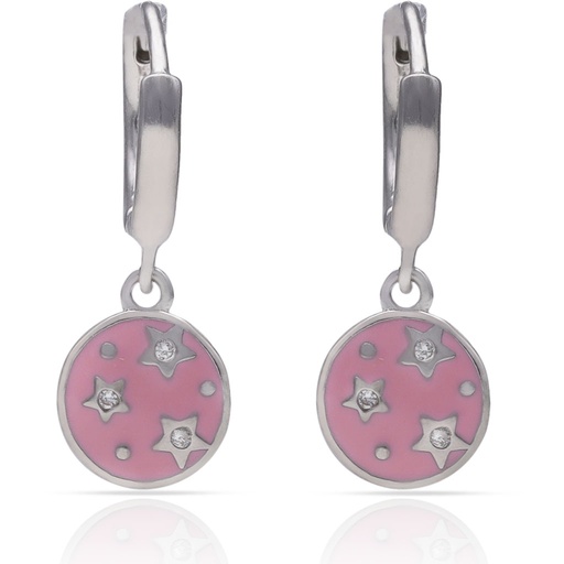 AROS PLATA 925MM ESTRELLAS + ESMALTE - 8MM