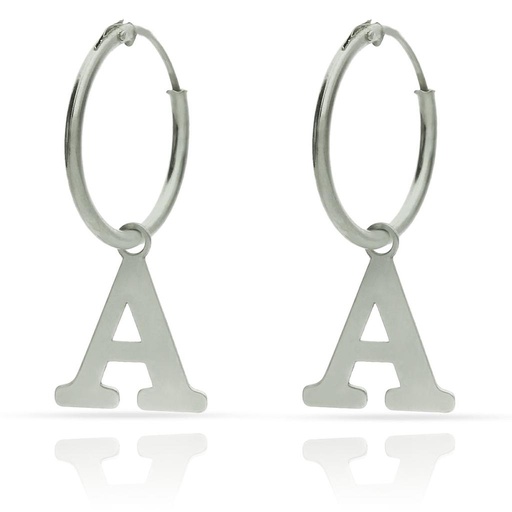 AROS PLATA 925MM LETRA - 12MM