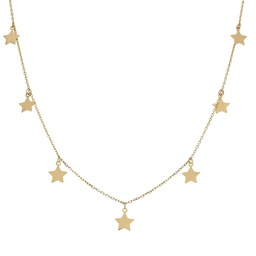 [G955] GARGANTILLA ORO 18KL CHARMS ESTRELLAS