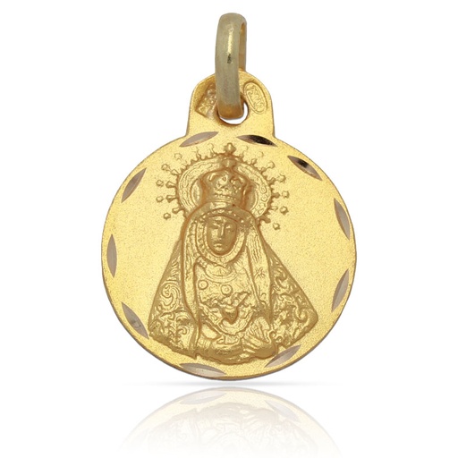 MEDALLA VIRGEN DE LOS DOLORES ORO 18KL - 17MM