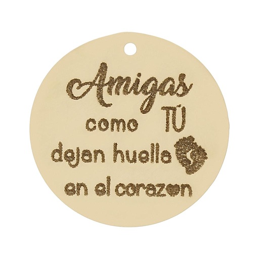 MI HISTORIA - ABALORIO ORO 18KL AMIGAS