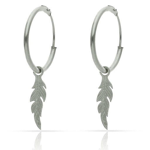 AROS PLATA 925MM PLUMA - 12MM
