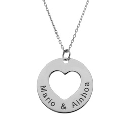 [AG2026] GARGANTILLA PLATA 925MM CORAZON + NOMBRES