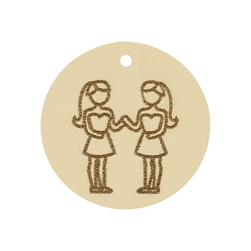MI HISTORIA - ABALORIO ORO 18KL HOROSCOPO GEMINIS