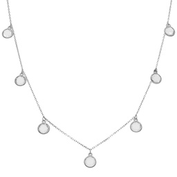 [AG642] GARGANTILLA PLATA 925MM PIEDRAS CIRCONITAS