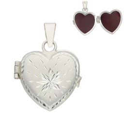 [AG631] GUARDAPELO CORAZON PLATA 925MM - 22X23MM