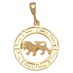 [G91] HOROSCOPO EN ORO DE 18KL LEO