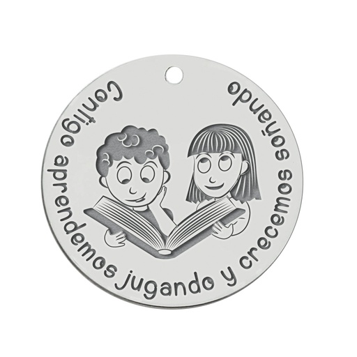 MI HISTORIA - ABALORIO PLATA 925MM CONTIGO APRENDEMOS