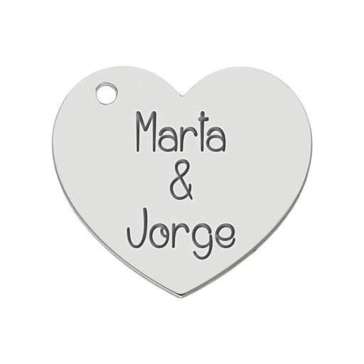 MI HISTORIA - ABALORIO PLATA 925MM CORAZON