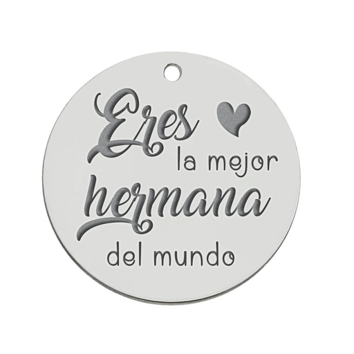 MI HISTORIA - ABALORIO PLATA 925MM HERMANA