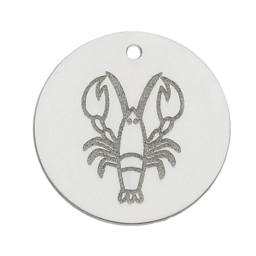 MI HISTORIA - ABALORIO PLATA 925MM HOROSCOPO CANCER