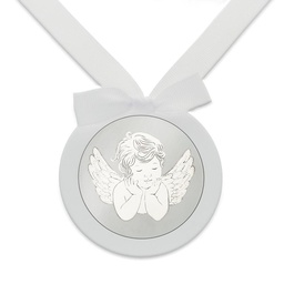 [MC1001] MEDALLA CUNA OVALADA ANGEL PLATA 925MM (copia)