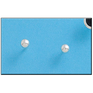 PENDIENTE PLATA 925MM BOLA 4MM