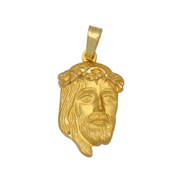 [M1406] MEDALLA ORO 18KL CARA DE CRISTO - 15X25MM