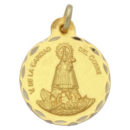 [M542] MEDALLA ORO 18KL CARIDAD DEL COBRE - 21MM