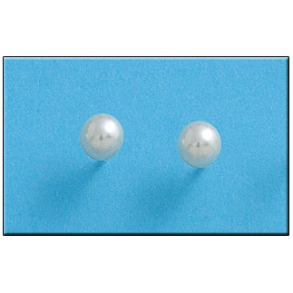 PENDIENTE PLATA 925MM PERLA SHELL - 6MM