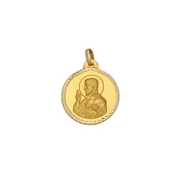 [M563] MEDALLA ORO 18KL SAGRADO CORAZON - 14MM